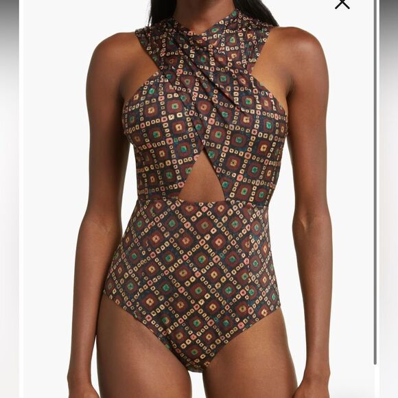 Ulla Johnson Keiran criss cross one piece swimsuit - Picture 1 of 7